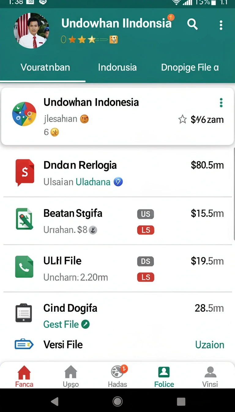 Tampilan utama aplikasi Review Aplikasi w67 yang intuitif dan efisien.